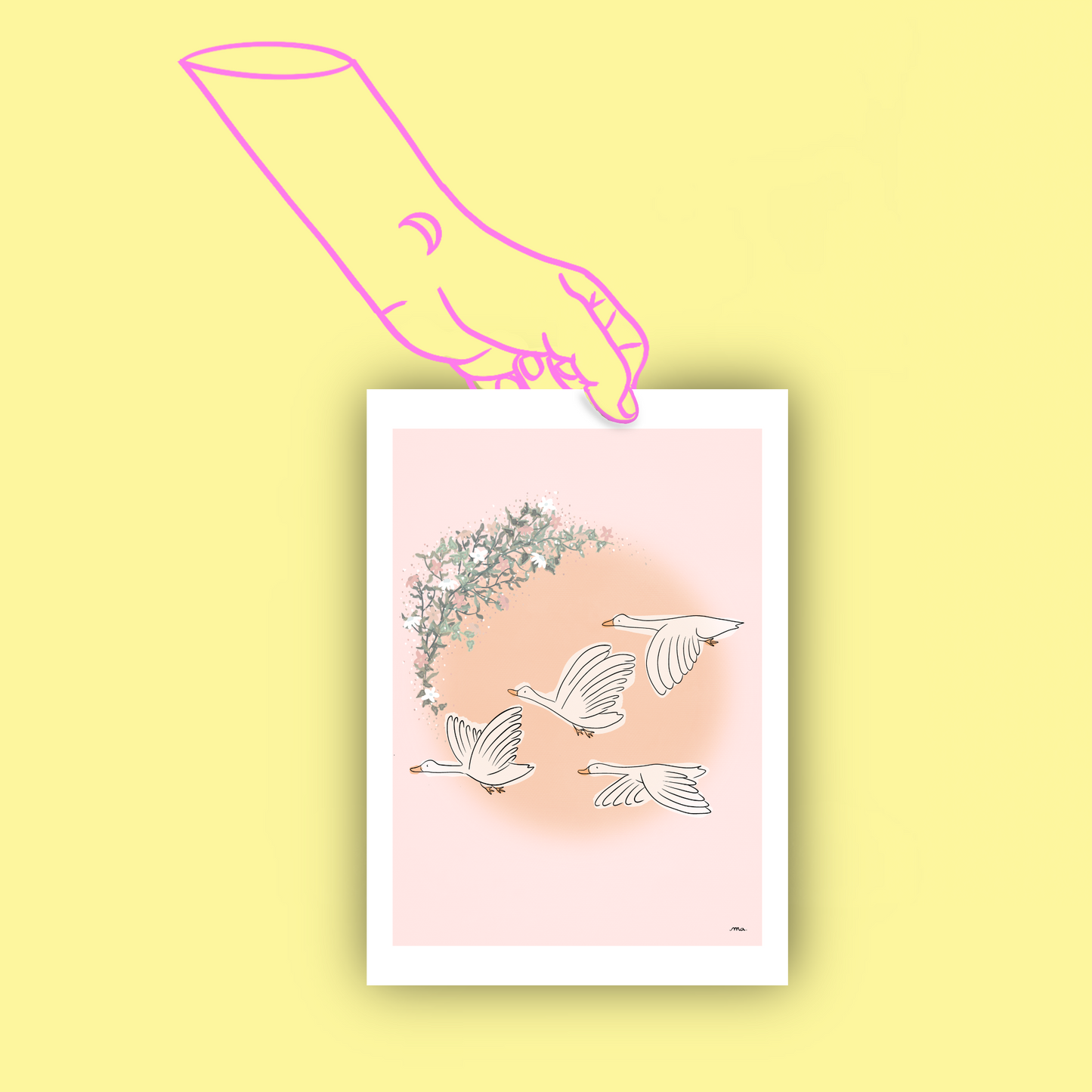 Illustration Les Oies Sauvages