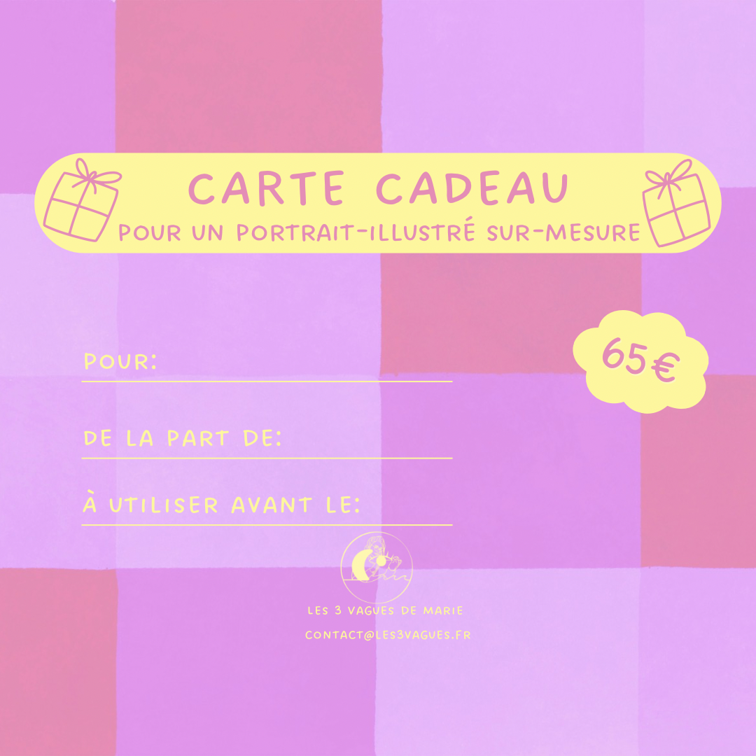Carte-cadeau Portrait Illustré
