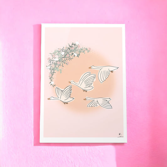 Illustration Les Oies Sauvages