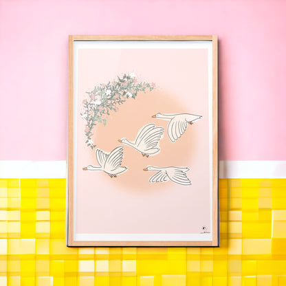Illustration Les Oies Sauvages