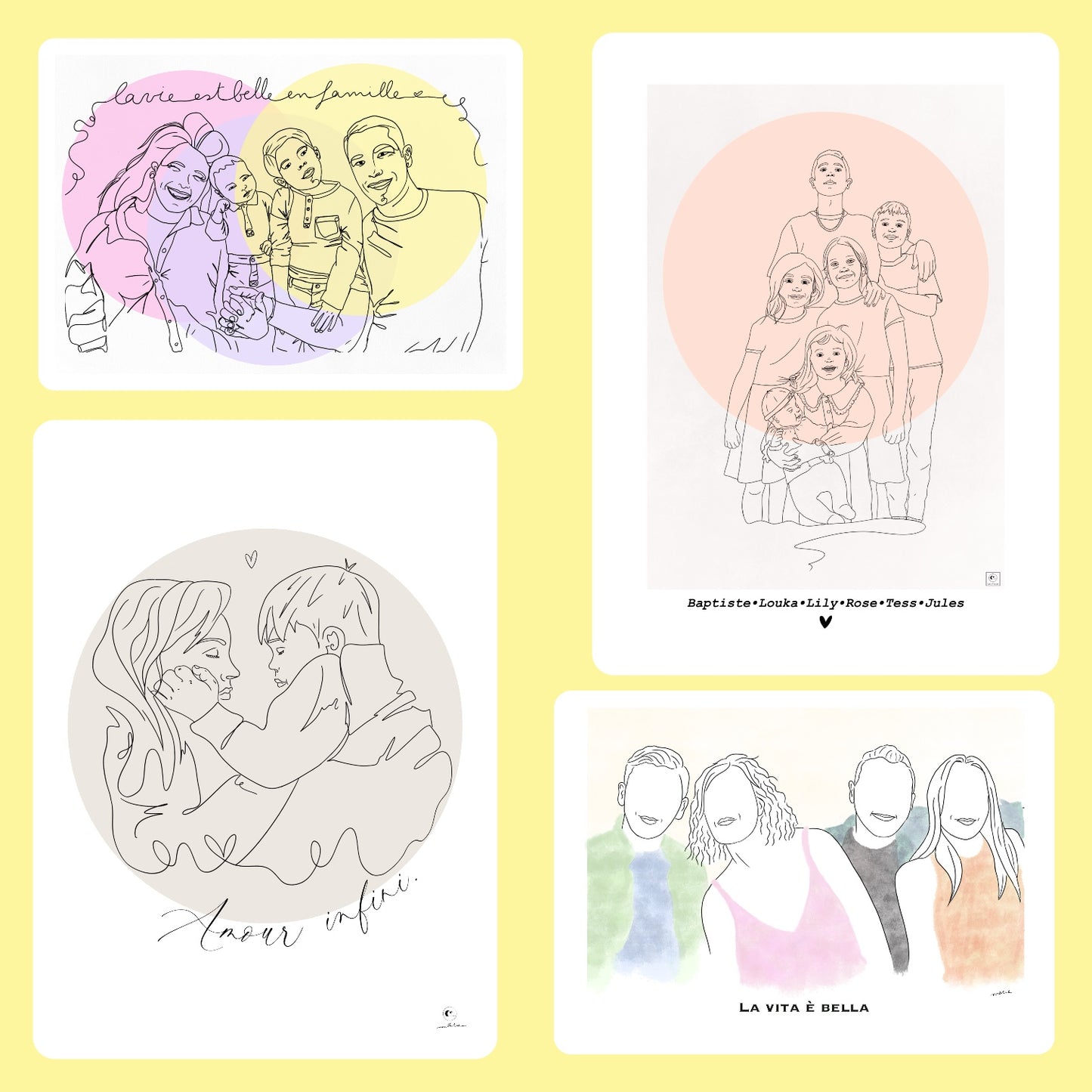 Carte-cadeau Portrait Illustré